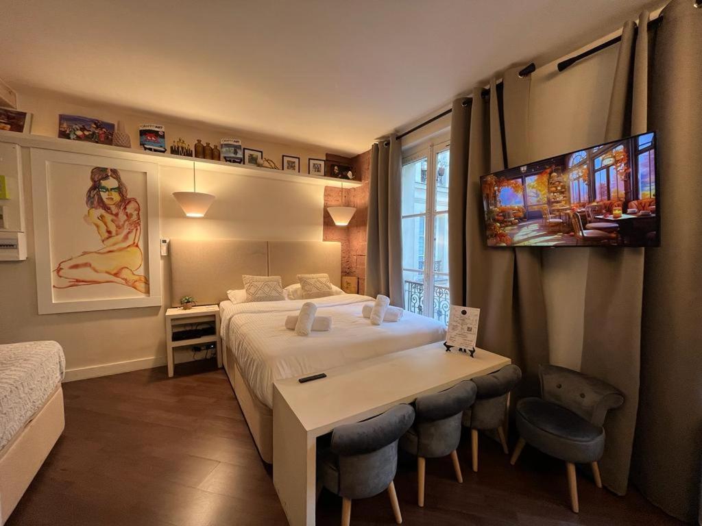 Studio Pompidou - Rue Des Temples 3 Places Apartment Paris Bagian luar foto